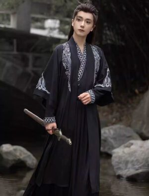 【 扶光 】Men's Song-Style Hanfu Chivalrous Scholar Ancient Clothing Spring And Autumn Long Shirt Suit
