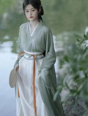 【 凝露 】Wei And Jin Style Cross-Collared Large-Sleeved Hanfu