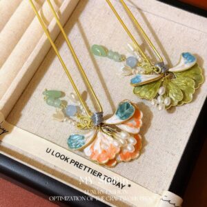 Ancient Style Tassel Flower Hairpin Hanfu Headdress New Chinese Pearl Step Hairpin