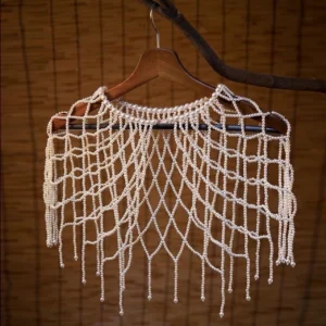 Hanfu Accessories Pearl Tassel Hand Braided Cloud Shoulder Photography Shawl Props Tunic