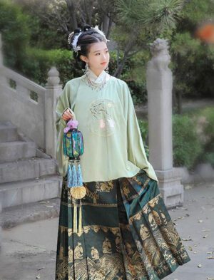 【 揽风华 】Traditional Ming System Stand-Up Collar Hanfu Chinese Style Embroidery Vintage And Improved Version Of Ancient Clothes
