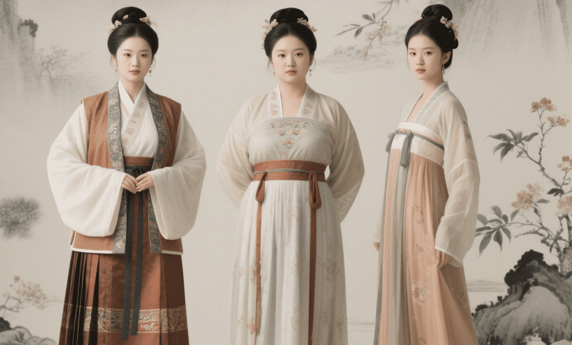 Woman wearing Hanfu
