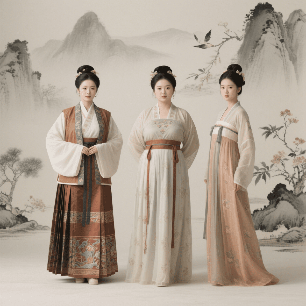 Woman wearing Hanfu