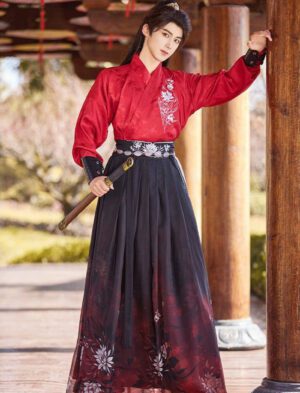 【 昙花 】Jin-Style Cross-Collar Waist-Length Hanfu Embroidered Ancient Costume
