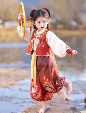 【 哪吒 】Children'S Hanfu Nezha Cosplay Costume Set