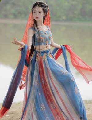 【 西夏王妃 】Dunhuang Hanfu For Girls In The Western Regions