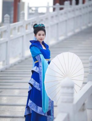 【 龙葵 】Wide-Sleeved Flowing Fairy Skirt Tang Suit Hanfu