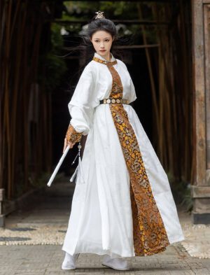 【 龙踏祥云 】Tang Dynasty Round Collar Robe Martial Arts Style Hanfu
