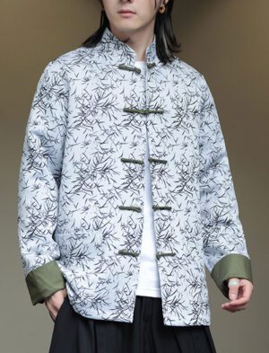 【 沁竹 】Chinese Style Jacket With Buttons And Chinese Tang Suit